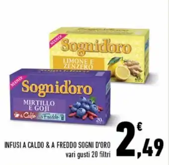 Conad Superstore Sognid'oro Infusi a caldo & a freddo vari gusti 20 filtri offerta