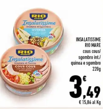 Conad Superstore Rio Mare Insalatissime 220g offerta