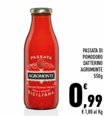 Conad Superstore Agromonte Passata di Pomodoro datterino 550g offerta