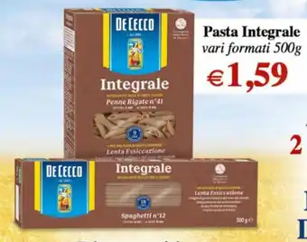 Conad Superstore De Cecco Pasta Inetegrale 500g offerta