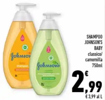 Conad Superstore Johnson's Baby Shampoo 750ml offerta