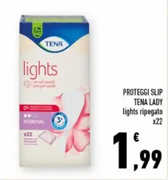 Conad Superstore Tena Lady Proteggi slip lights ripegato x22 offerta