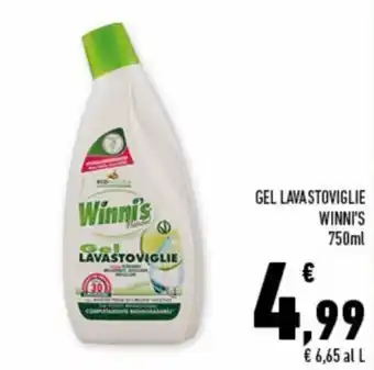 Conad Superstore Winni's Gel lavastoviglie 750ml offerta