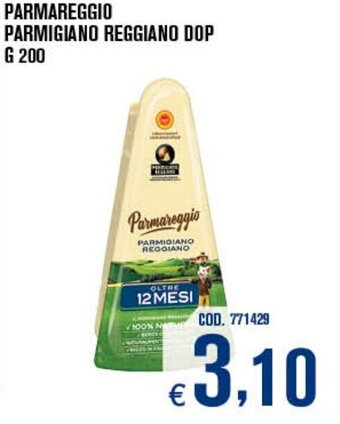 Adhoc Parmareggio Parmigiano Reggiano DOP 200 g offerta