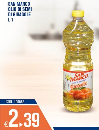 Adhoc San Marco Olio di Semi di Girasole 1 L offerta