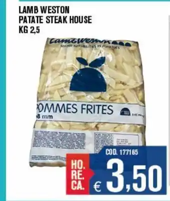 Adhoc Lamb weston patate steak hause kg 2.5 offerta