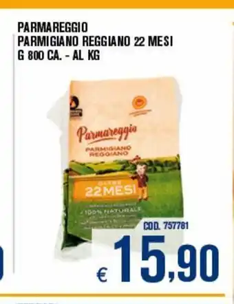 Adhoc Parmareggio parmigiano reggiano 22 mesi offerta