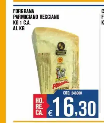 Adhoc Forgrana parmigiano reggiano offerta