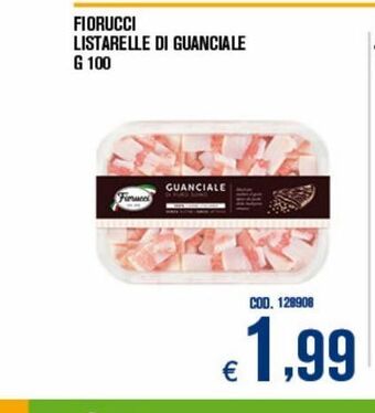 Fiorucci listarelle di guanciale g 100