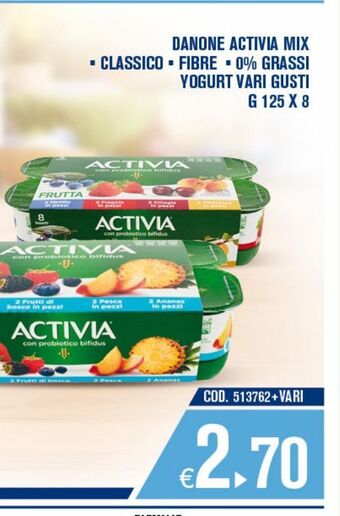Adhoc Danone activia mix offerta