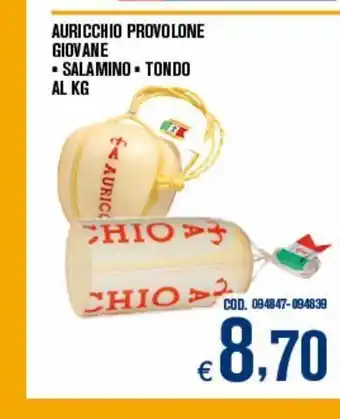 Adhoc Auricchio provolone giovane * salamino tondo al kg offerta