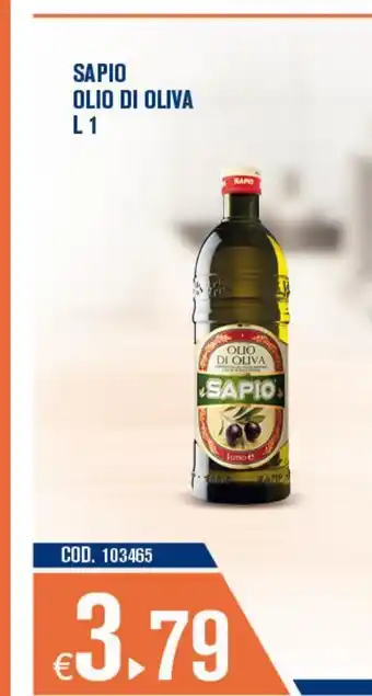 Adhoc Sapio olio di oliva l 1 offerta