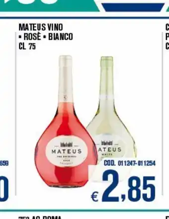 Adhoc Mateus vino offerta