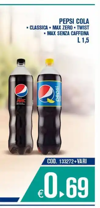 Adhoc Pepsi cola offerta