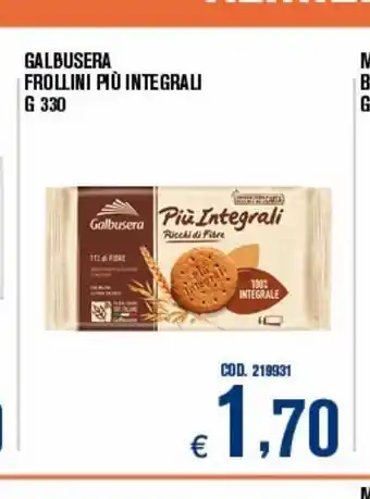 Adhoc Galbusera frollini piu integrali g 330 offerta