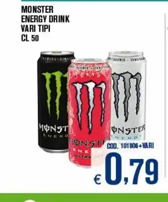 Adhoc Monster energy drink offerta