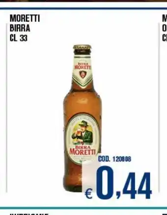 Adhoc Moretti birra cl 33 offerta