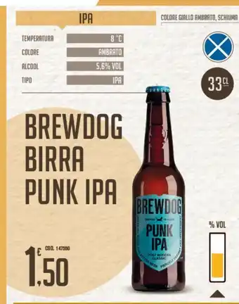 Adhoc Brewdog birra punk ipa offerta