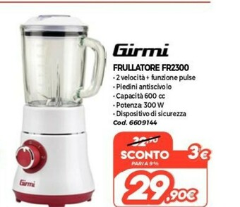 GRANCASA Girmi Frullatore offerta