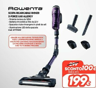 GRANCASA Rowenta Scopa elettrica offerta