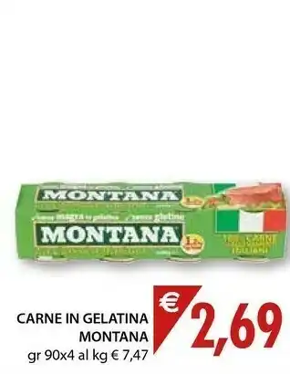 Mercatò Montana Carne in scatola offerta