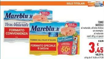 Conad Mareblu Tonno offerta