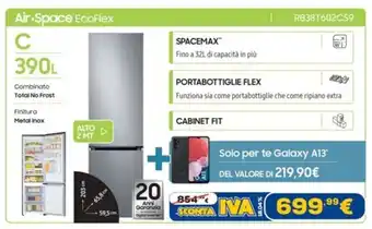 Euronics Samsung Air.Space EcoFlex RB38T602CS9 offerta
