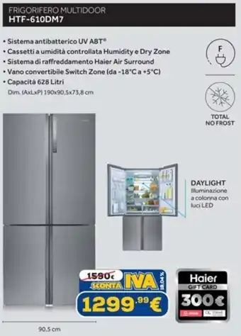 Euronics Haier Frigorifero Multidoor HTF-610DM7 offerta