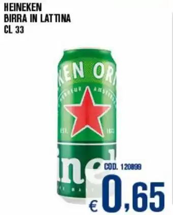 Adhoc Heineken Birra in Lattina cl 33 offerta