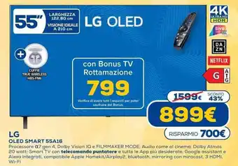 Euronics LG OLED Smart 55" 55A16 offerta
