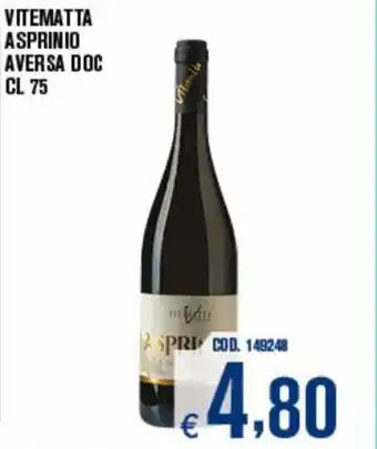Adhoc Vitematta Asprinio Aversa DOC cl 75 offerta
