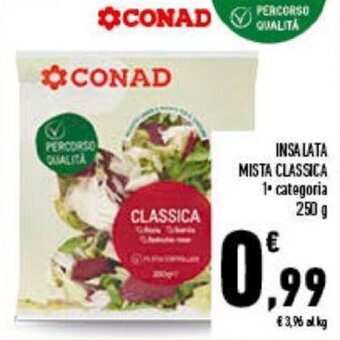 Conad Conad Insalata Mista classica 250 g offerta