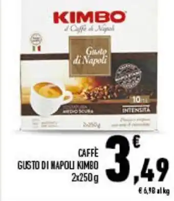 Conad Kimbo Caffè Gusto di Napoli 2x250 g offerta