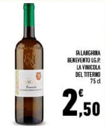 Falanghina Benevento I.G.P. La Vinicola del Titerno 75 cl