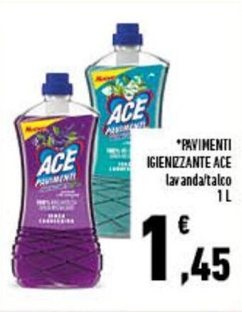 Conad Ace Pavimenti Igienizzante lavanda/talco 1 L offerta