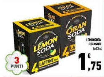 Conad Lemonsoda/Oransoda 4x33 cl offerta
