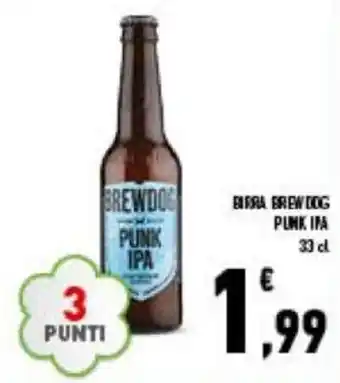 Conad Birra Brewdog Punk Ipa 33 cl offerta