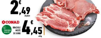 Conad Braciole Miste di Suino offerta