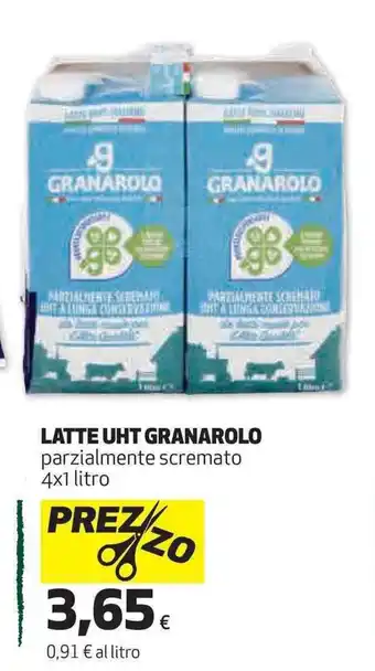 Coop Granarolo Latte UHT 4x1 litro offerta