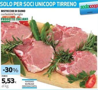 Coop Bistecche di Suino offerta