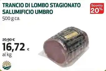 Coop Trancio Lombo Stagionato Salumificio Umbro 500 g offerta
