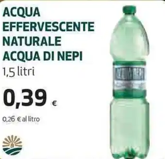 Coop Acqua Effervescente Naturale Acqua di Nepi 1,5 litri offerta