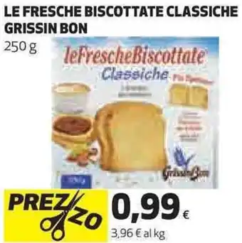 Coop GrissinBon Le Fresche Biscottate Classiche 250 g offerta