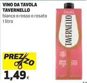 Coop Tavernello Vino da Tavola 1 litro offerta