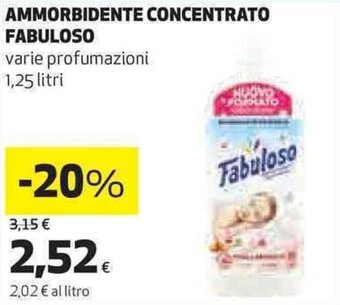 Fabuloso Ammorbidente Concentrato 1,25 litri