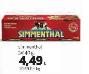 Coop Simmenthal 3x140 g offerta