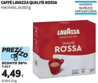 Coop Lavazza Caffè Qualità Rossa 2x250 g offerta