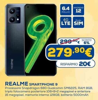 Euronics Realme Smartphone 9 offerta