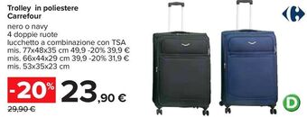 Trolley in poliestere carrefour