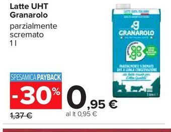 Carrefour Iper Latte uht granarolo offerta